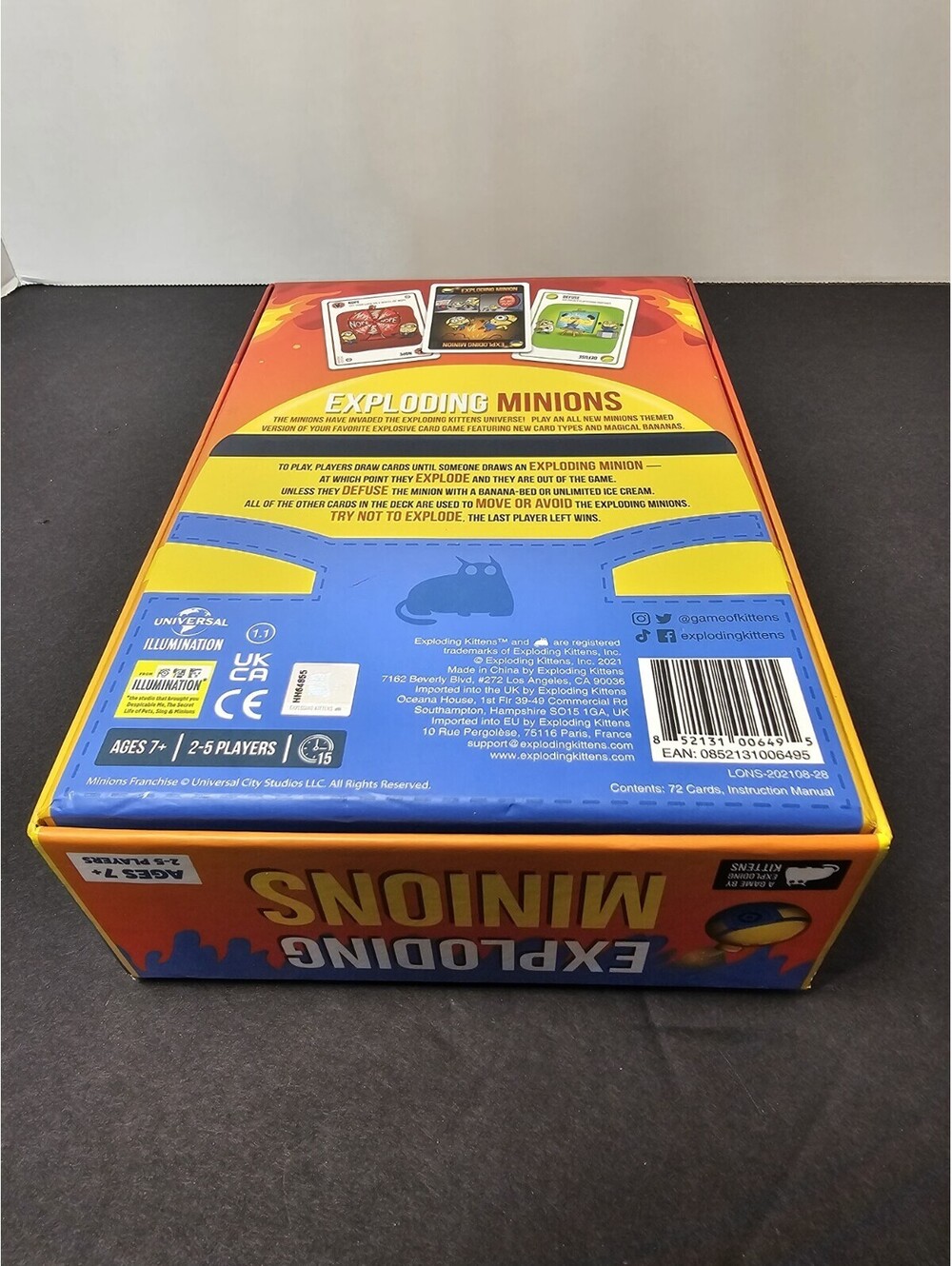 Exploding Minions Special Edition Card Game Exploding Kittens New Open Box - Picture 4 of 5